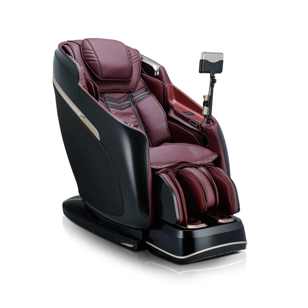 jpmedics kaze black and burgundy massage chair