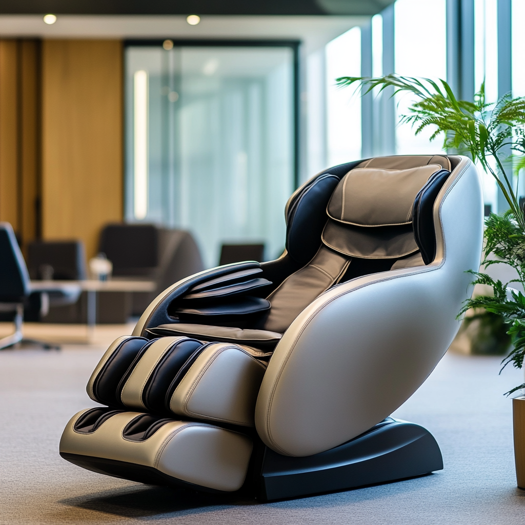 massage chair in an office setting