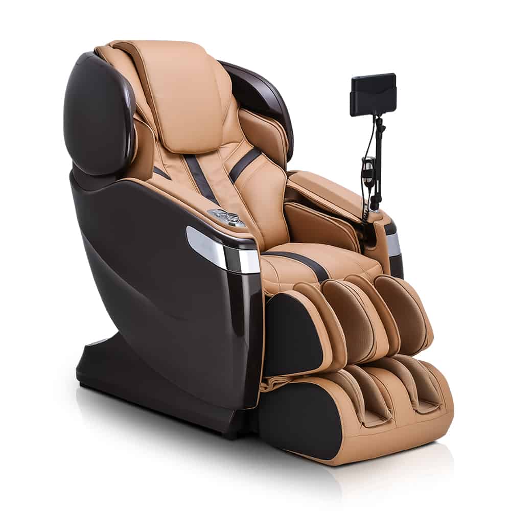 ogawa master drive 2.0 dark brown and sand massage chair