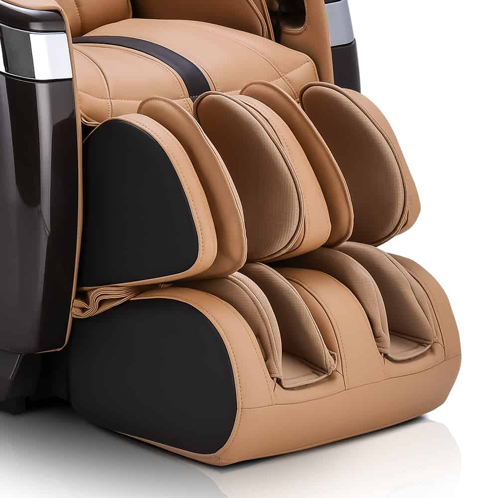ogawa master drive 2.0 dark brown and sand massage chair